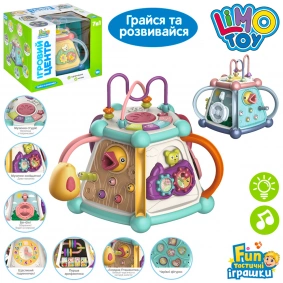 Игра FT 0028 AB (12шт) 7в1, 22см, муз(англ),звук,свет,подвижные дет,на бат-ке,в кор,30,5-24,5-25,5см