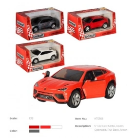 Машина метал. "Kinsmart" "Lamborghini Urus", в кор. 16*8*7,5см (96шт/4)