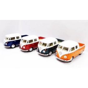 Машина метал. "Kinsmart" "VOLKSWAGEN BUS Double-Cab (1963)", в кор. 16*8*7,5см (96шт/4)