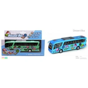 Машина метал. "Kinsfun" "Dessert Bus", откр. дв., в кор. 16*8*5см (96шт)