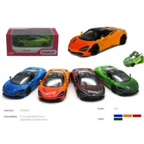 Машина метал. "Kinsmart" "McLaren 720S" инерц., 12см, открыв. двери, 4 цвета, в кор. 16*7*8,5см (24шт)