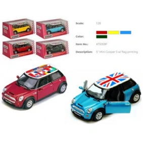 Машина метал. "Kinsmart" "Mini Cooper S", в кор. 16*8*7см (96шт)