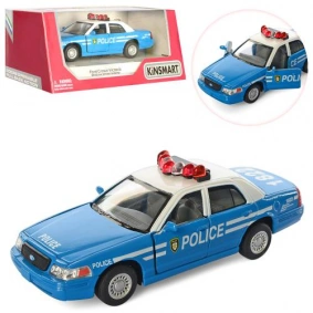 Машина метал. "Kinsmart" "FORD CROWN VICTORIA POLICE", инерц., откр.двер., 1:42, в кор. 16*8,5*7,5см (96шт)