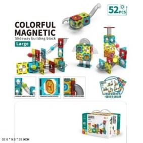 Конструктор магнитный COLORFUL MAGNETIC 52дет., в кор. 32*9*23см (24шт)