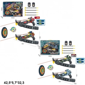 Арбалет с мишенью, стрелами, 4 цвета, в кор. 42,5*5,7*32,3см (48шт)