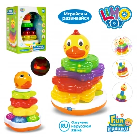 Игра 3в1, LIMO TOY муз,зв(рус), свет, 2 вида, бат., в кор. 26*18*16см (24шт)