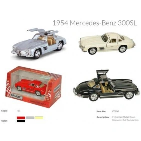 Модель легкова MERCEDES-BENZ 300SL (1954) 5'' KT5346W метал.інерц.відкр.дв.4кол.кор./96/