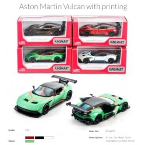 Модель легкова ASTON MARTIN VULCAN  5'' KT5407FW w/printing метал.інерц.відкр.дв.4кол.кор./96/