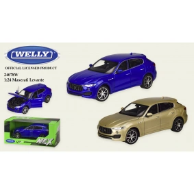 Машина метал "WELLY"1:24 MASERATI LEVANTE,откр.двери,капот,2 цвета,в кор.23*11*10см, 18.5*7.5*6.5 см /24-4/