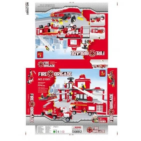 Конструктор AUSINI Пожарная бригада, 774 дет, в кор-ке /6-2/
