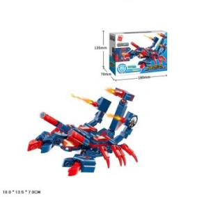 Конструктор BRICK 41218 Cube of mechanical beasts-Red Scorpion with Sharp Claws 158дет.спак.кор.18*7